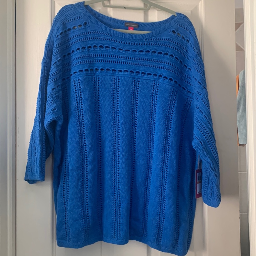 Vince Camuto blue sweater size 3x. NWT!